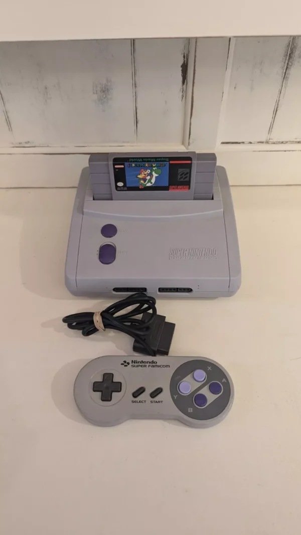 Super Nintendo Jr. Bundle with Super Mario World and LED Mod